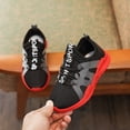 thumbnail image 1 of piuwrlz Flat Shoes for Girls Printed Running Shoes Black Size 36, 1 of 7