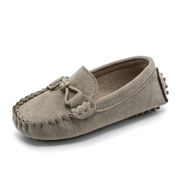 piuwrlz Flat Shoes for Girls Solid Color Flat Shoes Khaki Size 30