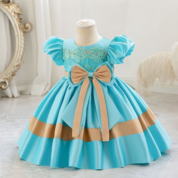 piuwrlz Kid Girls Unibody Princess Dress Dress Dress Skirts One Piece Skirt Set Green Size 1Y