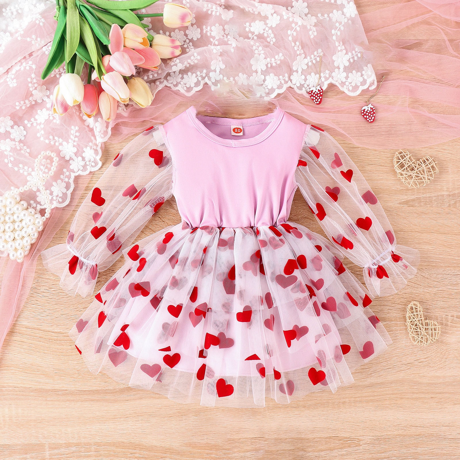 piuwrlz Kid Girls Unibody Princess Dress Mesh Yarn Skirts One Piece