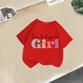 thumbnail image 1 of piuwrlz Kid Short Tops for Girls Short T-Shirts Sleeve Fashionable Printed Round Neck Blouses Cotton T Shirt Top Red Size 2-3 Years, 1 of 9