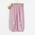 thumbnail image 1 of piuwrlz Kid and Toddler Boy Jogger Pant Printed Anti-Mosquito Cotton Children's Pants Pink Size 5-6 Years, 1 of 5