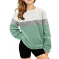 thumbnail image 1 of piuwrlz Long Sleeve Sweaters for Girls Boys Printed Sweatshirt Round Neck Without a Hat Hoodie Green Size 5 Years, 1 of 4