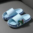 thumbnail image 1 of piuwrlz Newborn Boys/Girls Slippers Non-Slip Soft Sole Children's shoes Cute Cartoons Shoes Blue Size 6-7 Years, 1 of 4