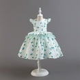 thumbnail image 1 of piuwrlz Ones Piece Dress for Kid Girls Dress Sleeveless Dress Skirts One Piece Skirt Set Green Size 5Y, 1 of 6