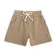 thumbnail image 1 of piuwrlz Short Pants for Baby/Toddler Girls Solid Color Single Piece Short Trousers Brown Size 6 Months, 1 of 7