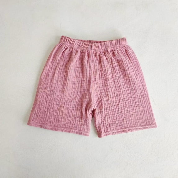 piuwrlz Short Pants for Baby/Toddler Girls Solid Color Single Piece Short Trousers Pink Size 100