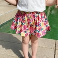 thumbnail image 1 of piuwrlz Short Pants for Children's Boys Girls Flower Printed Single Piece Short Trousers Multicolor Size 4-5Years, 1 of 7