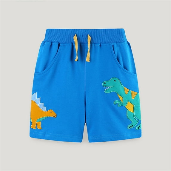 piuwrlz Short Pants for Children's Boys Girls Printed Children's Clothing No Shipping Costs Single Piece Short Trousers A Blue Size 2 Years