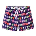 thumbnail image 1 of piuwrlz Short Pants for Children's Boys Girls Single Piece Short Trousers Purple Size 10-11 Years, 1 of 3