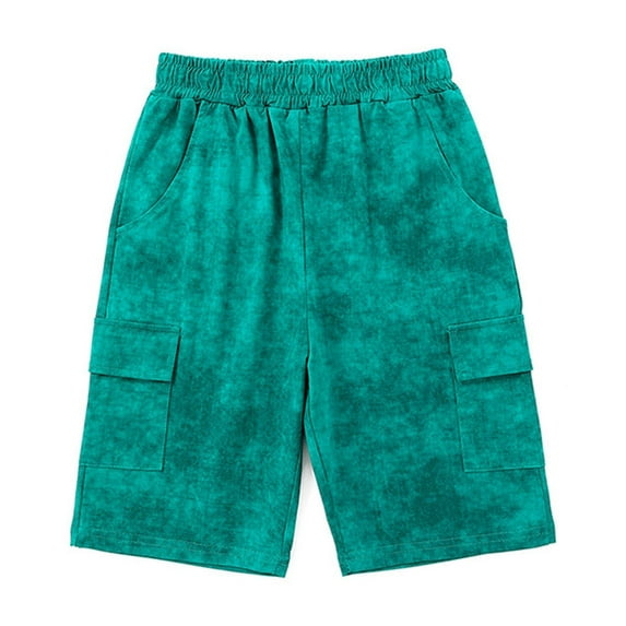 piuwrlz Shorts for Children's/Kids Girls Single Piece Short Trousers Green Size 11 Years