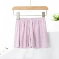 thumbnail image 1 of piuwrlz Shorts for Children's/Kids Girls Solid Color Single Piece Short Trousers Purple Size 9 Years, 1 of 5
