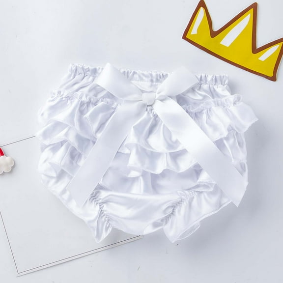 piuwrlz Shorts for Kid Toddler Boy Girls Bread Pants Single Piece Short Trousers White Size 12-24 Months