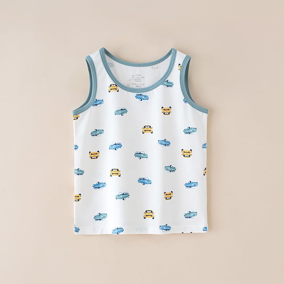 piuwrlz Summer Sports Sleeveles Vest Baby Girls Boys Quick Dry Tank Tops Comfortable Round Neck Pullover Light Blue Size 150