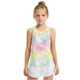 thumbnail image 1 of piuwrlz Summer Sports Sleeveles Vest Baby Girls Boys Quick Dry Tank Tops Fashionable Round Neck Tie Dyeing Pullover Multicolor Size 4 Years, 1 of 6