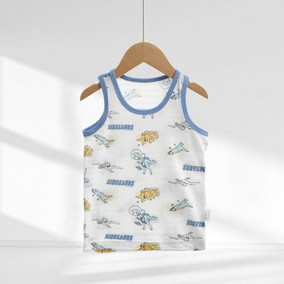 piuwrlz Summer Sports Sleeveles Vest Baby Girls Boys Quick Dry Tank Tops New Round Neck Pullover White Size 2 Years