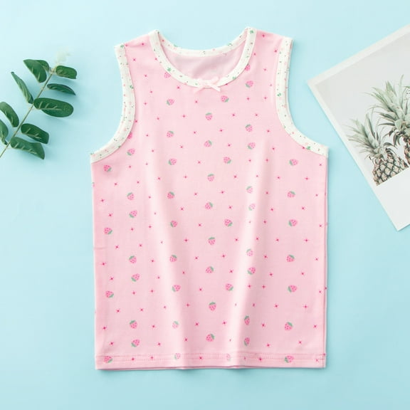 piuwrlz Summer Sports Sleeveles Vest Baby Girls Boys Quick Dry Tank Tops Pullover Pink Size 6 Years