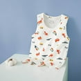 thumbnail image 1 of piuwrlz Summer Sleeveles Wide-StrapTank Tops Kids Girls Boys Lightweight Sports Vest Round Neck Simplicity Undershirt Pullover White Size 2 Years, 1 of 3