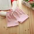 thumbnail image 1 of Piuwrlz Summer Short Pants for Children's Boys Girls Solid Color Cotton Single Piece Short Trousers A Pink Size 2Y, 1 of 4