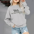 thumbnail image 1 of piuwrlz Sweaters for Girls Printed Hoodie Long Sleeves Without a Hat Sweater Gray Size 5-6 Years, 1 of 6