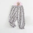 thumbnail image 1 of piuwrlz Sweatpants for Toddler Boy Girls Printed Anti-Mosquito Cotton Children's Pants Gray Size 1-2 Years, 1 of 3