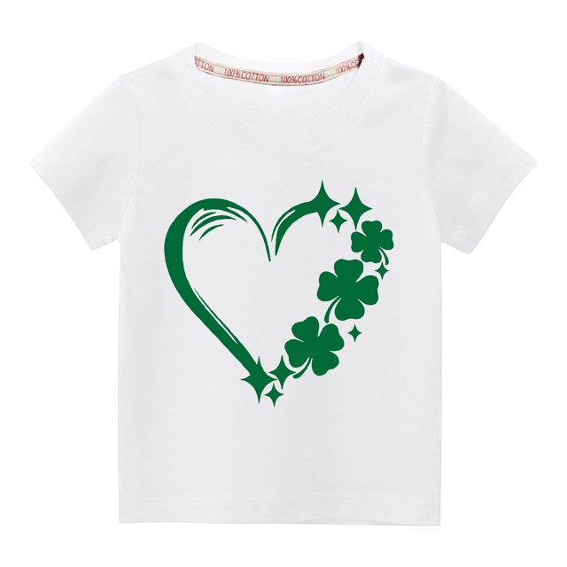 piuwrlz TShirt Boy and Girls Short Sleeve Printed Top White Size 7