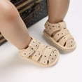 thumbnail image 1 of piuwrlz Toddler Girls Ballets Flat Dress Shoes Comfortable Printed Sandals Prewalker Comfortable Soft Antiskid Soft Sole Babys Shoe Yellow Size 6-9Months, 1 of 7
