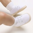 thumbnail image 1 of piuwrlz Toddler Girls Ballets Flat Dress Shoes Prewalker Soft Antiskid Soft Sole Babys Shoe White Size 6-9Months, 1 of 4