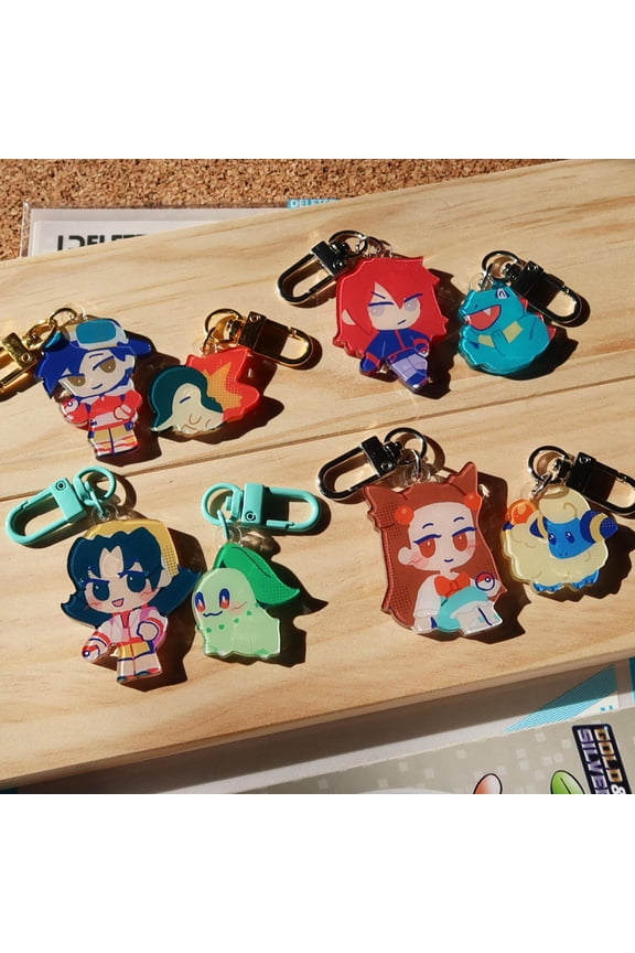 pkmn | gen 2 pair up charms (1 keychain)