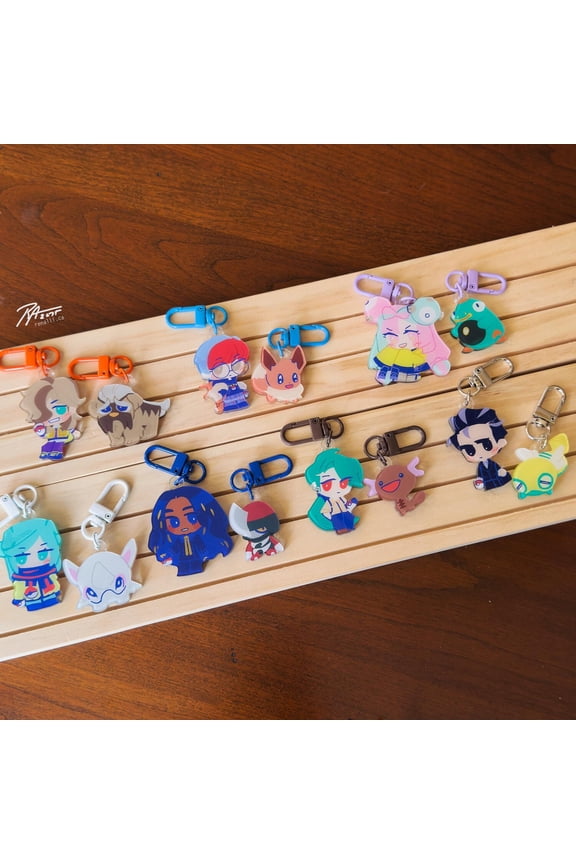 pkmn | gen 9 pair up charms (1 keychain)
