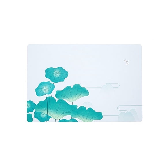 placemat Chinese-Style PVC Leather Placemat Gradient Pattern Waterproof Heat-Resistant Dining Table Mats