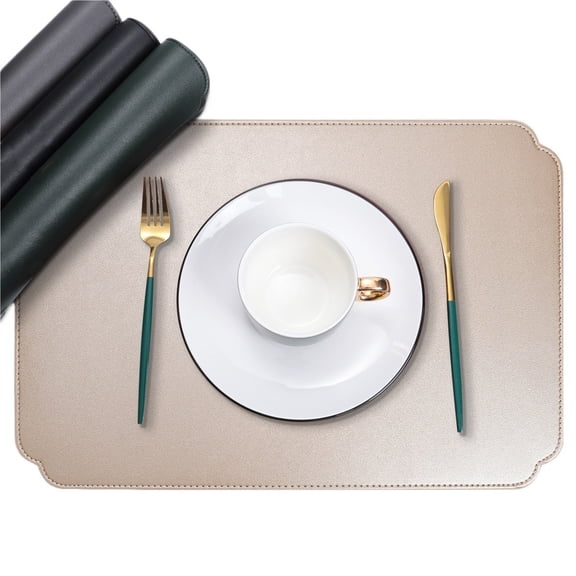 placemat PVC Leather Placemats Waterproof Heat-Resistant Table Mats Dining Hotels Fine Western Restaurant