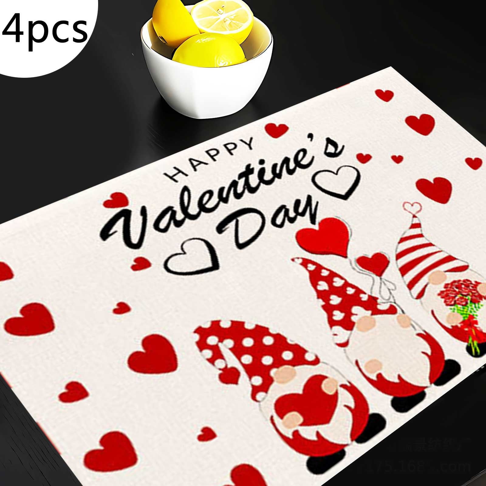 placemats for kids montessori decor4PCS Valentine's Day Love Truck