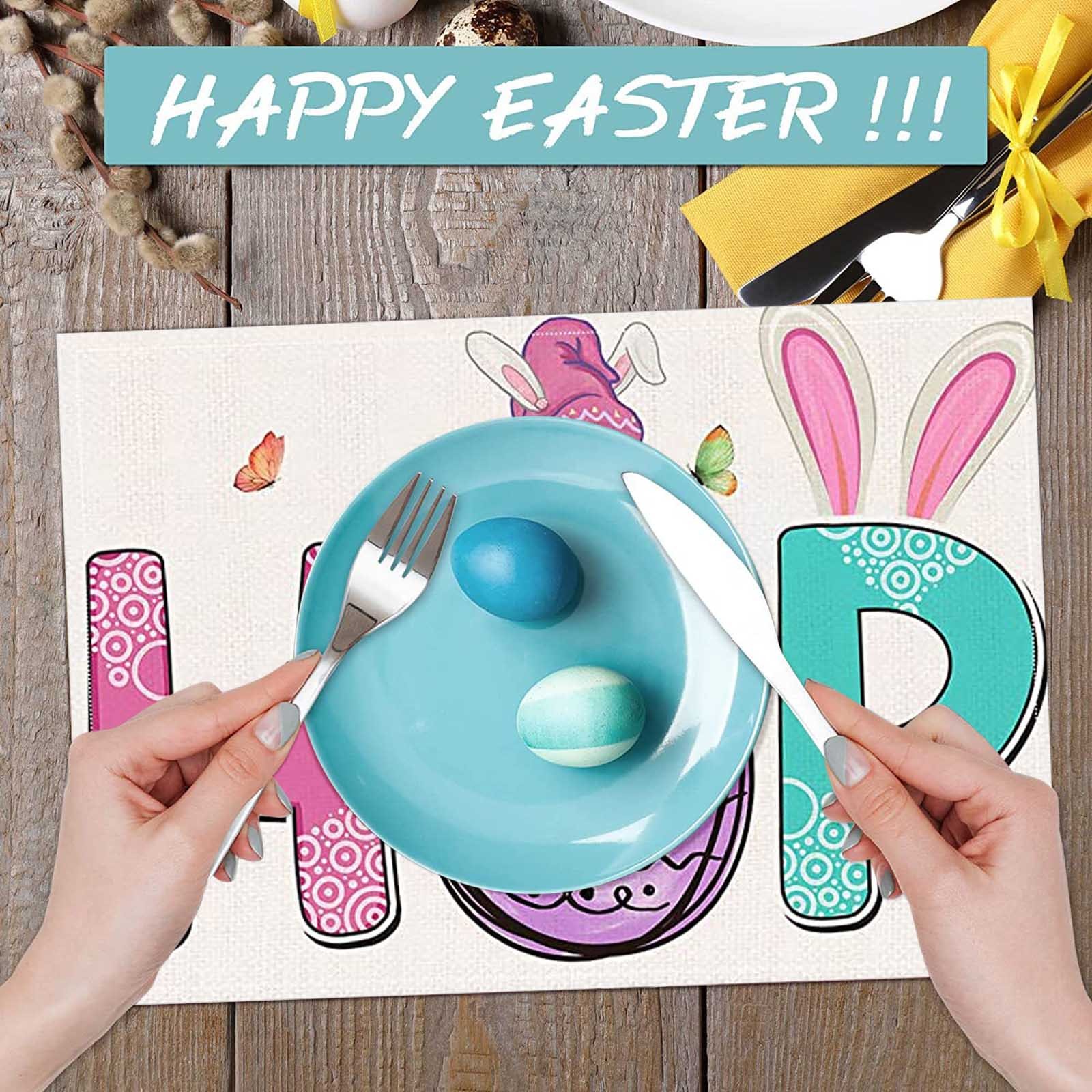 placemats set of 4 round table decorEaster Feast Table Placemats Dress