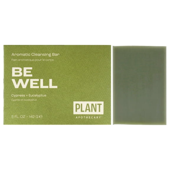 plant apothecary eucalyptus soap bar - be well 5oz scented, vegan soap with shea butter and vitamin c for skin, moisturizer and anti-aging protection.