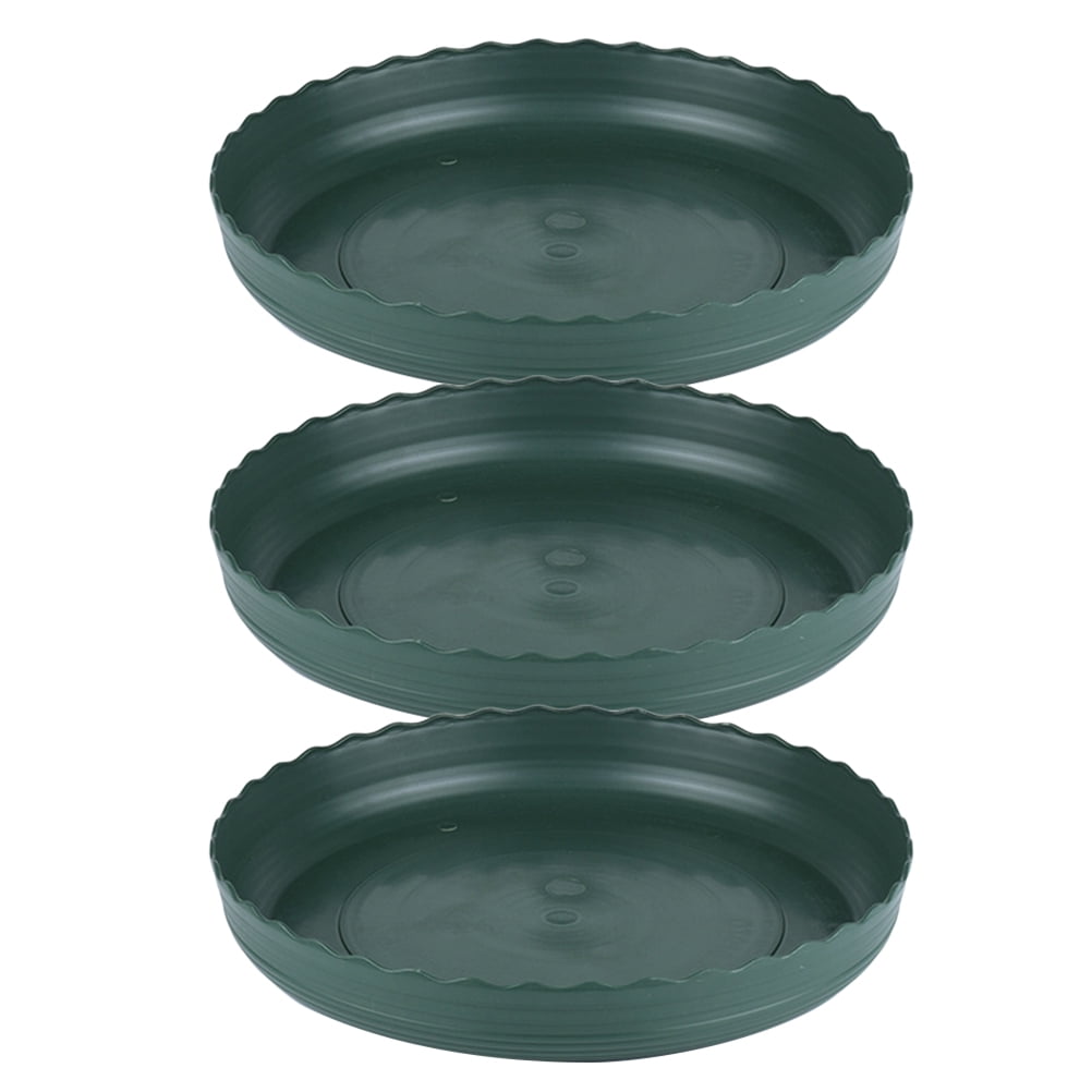 plant pots tray 3pcs Movable Plant Pot Tray Round Flowerpot Cork Base