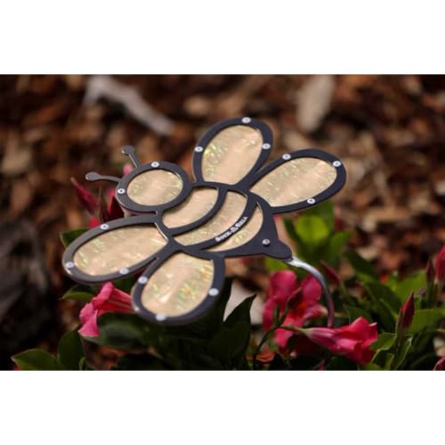 plant shade, Small 10 inch Bee Plant shade (Shimmer Gold) with 18