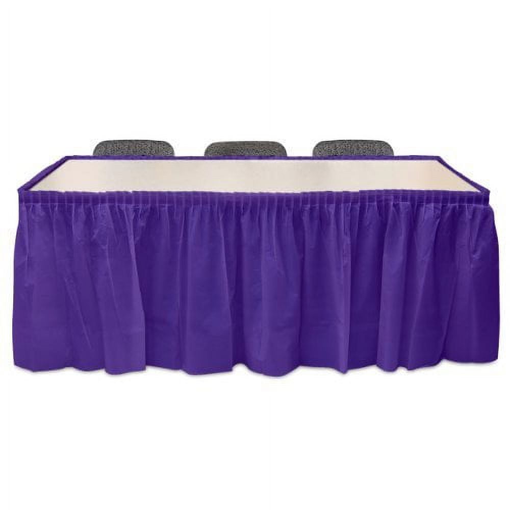 plastic table skirt 29" x 14' rectangular party