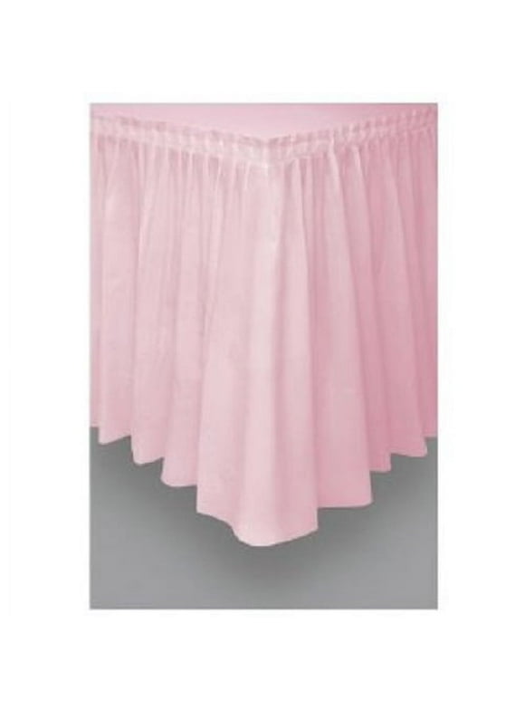 plastic table skirt 29" x 14' rectangular party