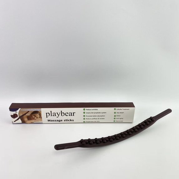 playbear Massage sticks,31 Beads Back Massage Roller Stick,Lymphatic Drainage Massager for Body Shaping