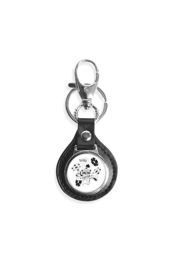playing cards chips gambling utensils pattern key link chain keyholder finder hook metal