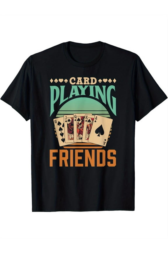 playing cards friends cards symbols players playing cards men's t-shirt