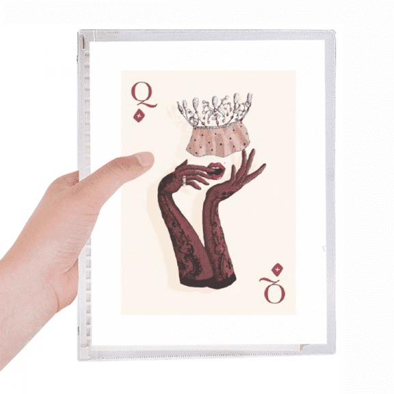 playing cards q pattern notebook loose diary refillable journal statiry