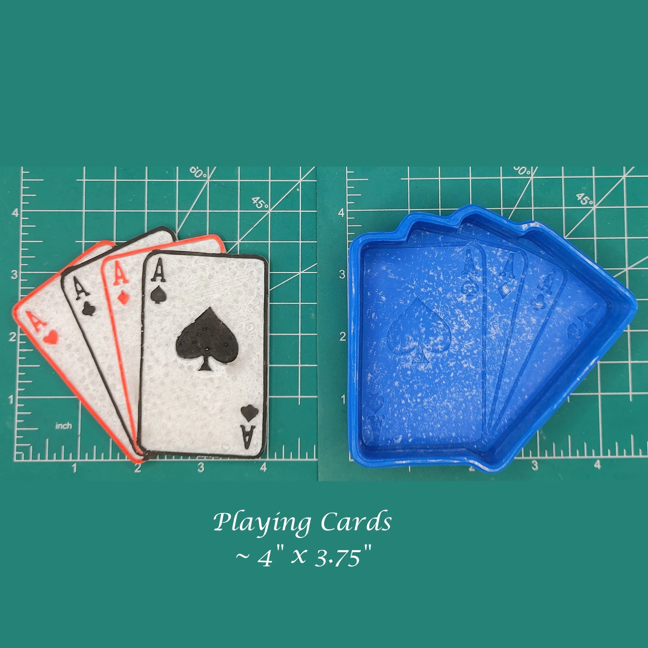 playing cards silicone freshie mold