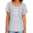 thumbnail image 1 of plié chassé jeté ALL DAY Womens Dolman Tee, 1 of 3