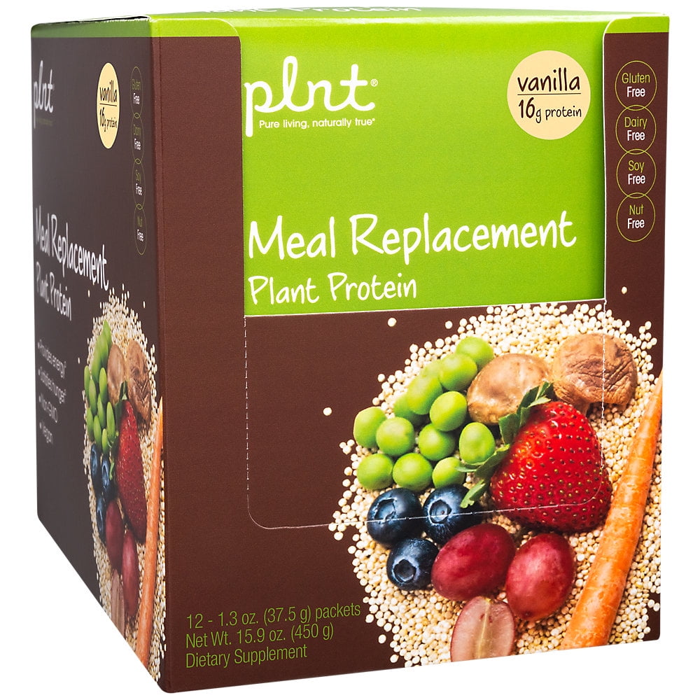 plnt Meal Replacement Plant Protein Vanilla (12 Packets)