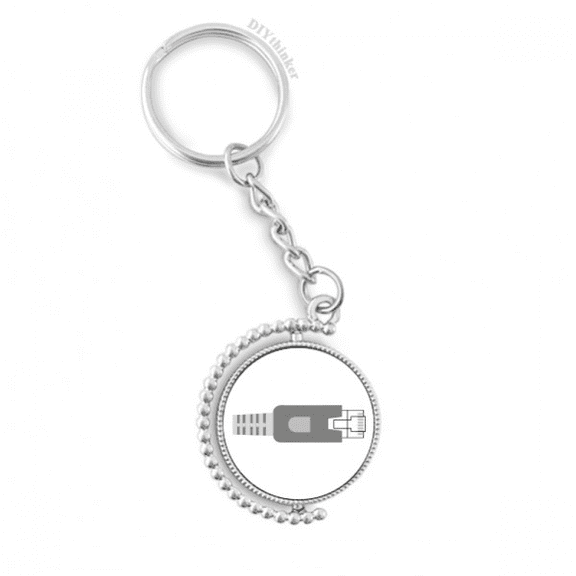 plug socket pattern circuit diagram rotatable keyholder disc accessories chain clip