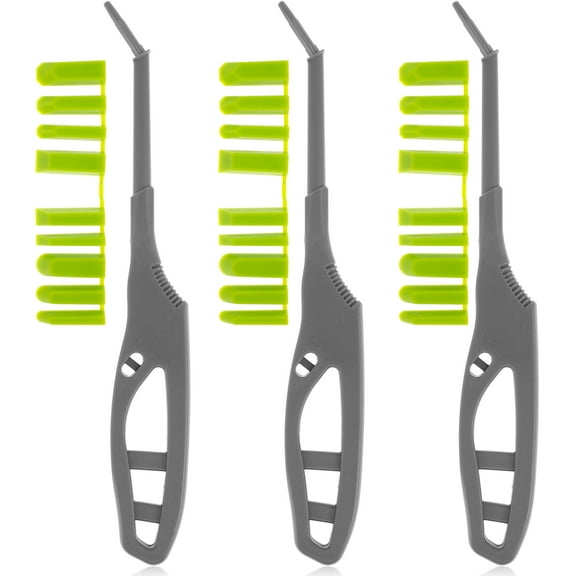 pluokvzr 3pcs Caulking Tool with 27 Scraping Heads Finishing Tool Set with Narrow Tips Multifunctional Caulking Tool Kit Reusable Caulk Smoothing Tool for Small Tighter Spaces