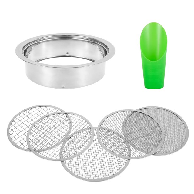 pluokvzr Dirt Sifter Set for Gardening Bonsai Detachable Stainless ...