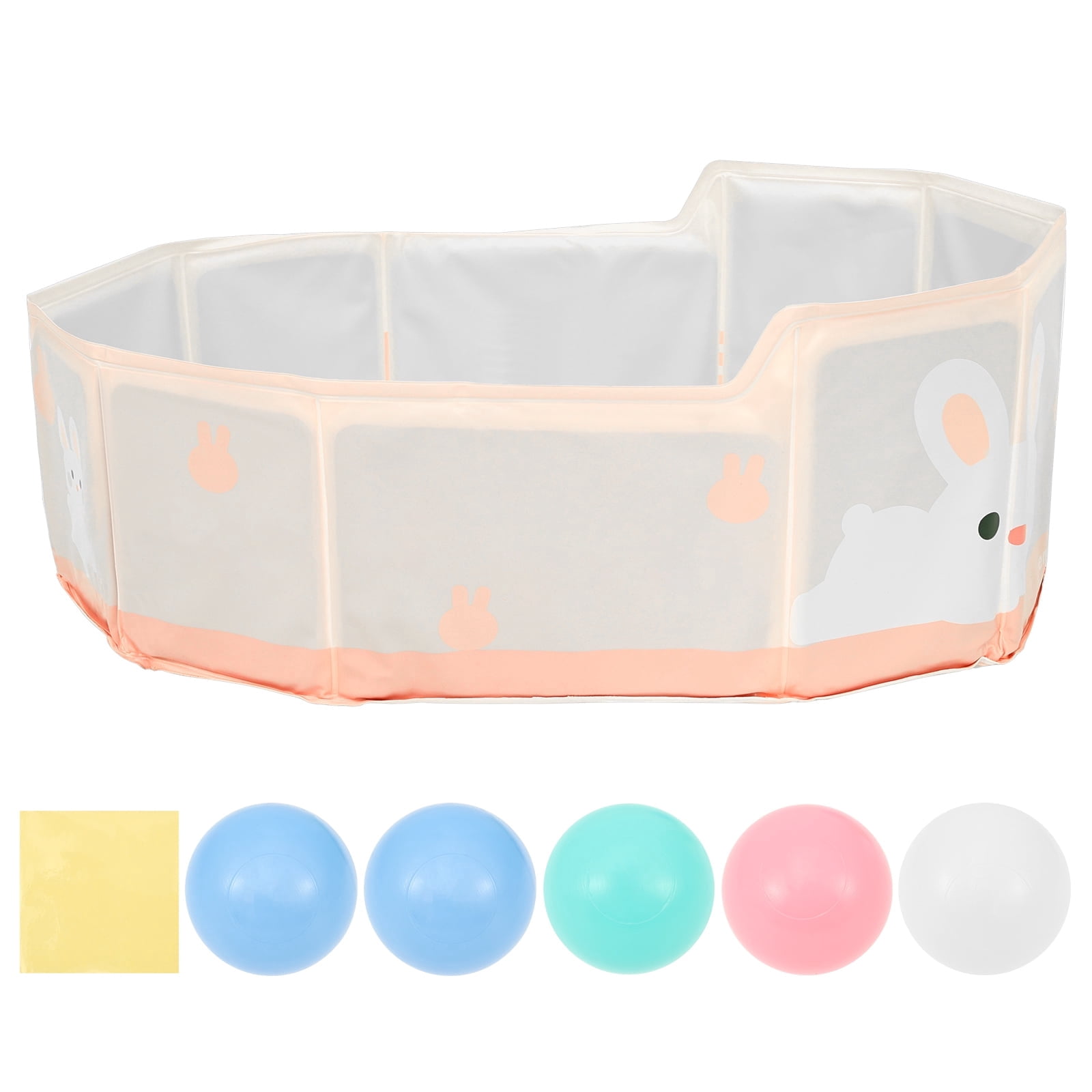 Pluokvzr Foldable Kid Bathtub for Shower Portable Toddler Baby Bathtub with Drainage Design Space Saving for 0 to 8 Years Old Children Pet Travel